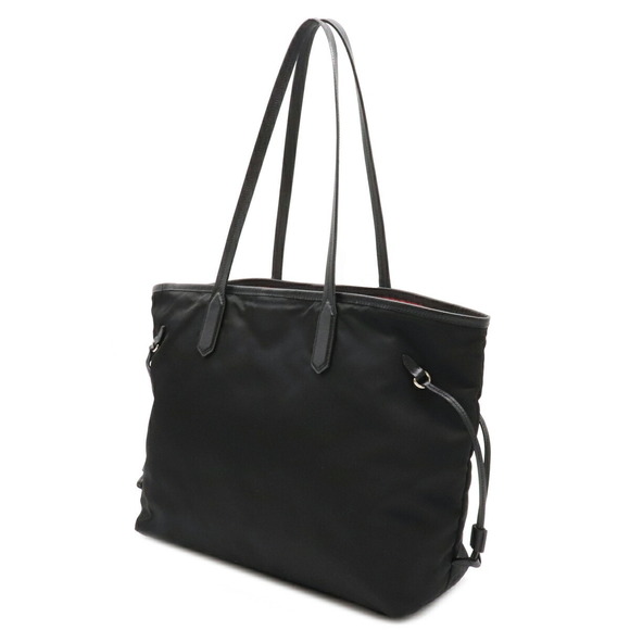 Prada Leather Tote Nylon Tessuto Black Bag - Picture 1 of 9